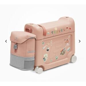 NWOB Stokke JetKids Travel Bundle MSRP $299 | BedBox + BackPack | Pink